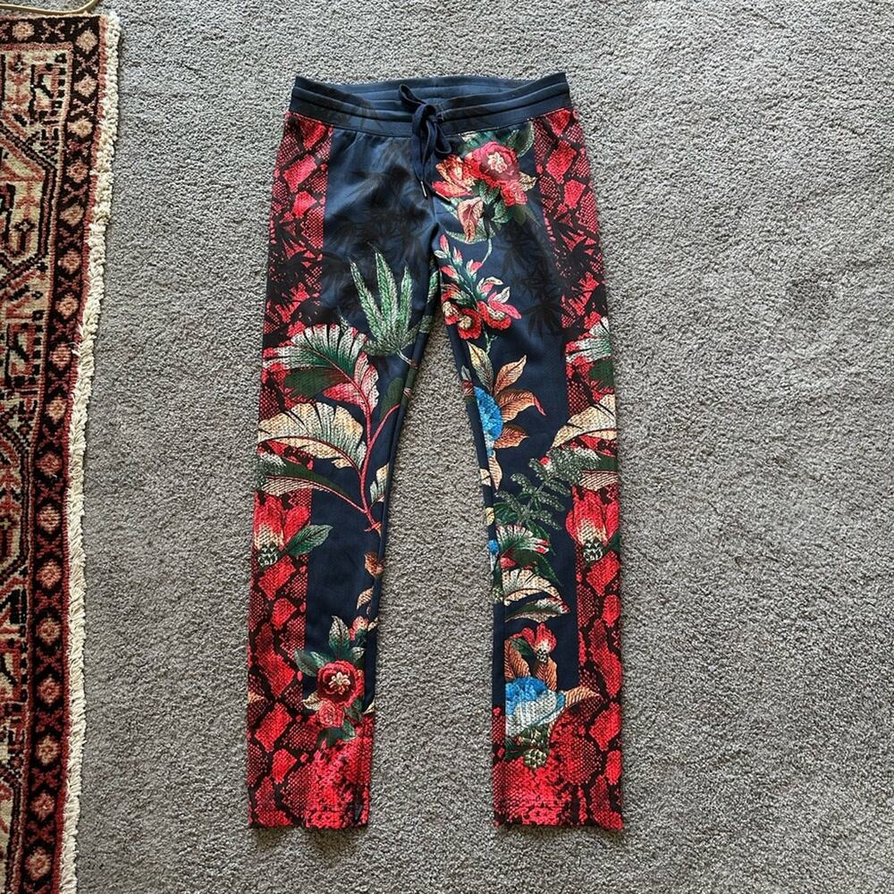 Pam & Gela Bye Birdie Crop Track Pants NWT